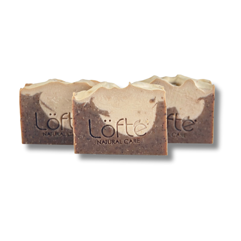 Jabón Natural Latte — exfoliante de café para piel cansada