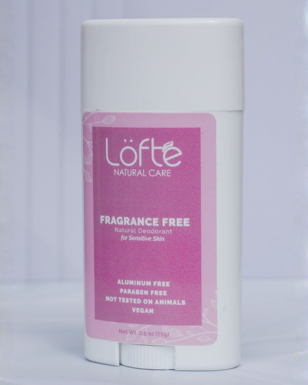 Desodorante Natural sin Fragancia — para piel sensible a los aromas