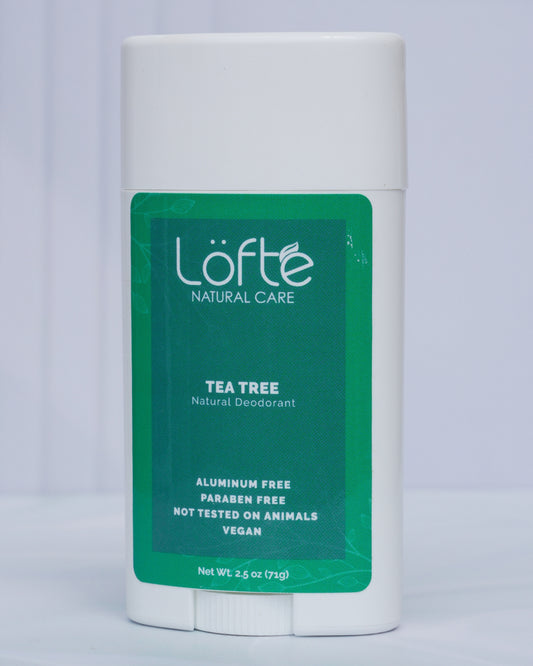 Desodorante Natural de Tea Tree — antibacteriano y sin aluminio